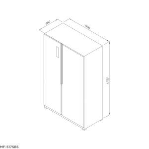 Tủ lạnh Side by Side MF-517SBS - mf 517sbs
