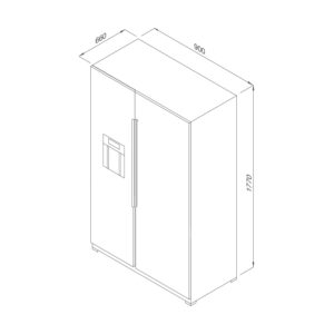 TỦ LẠNH SIDE BY SIDE MALLOCA MF-547 SIM - mf 547 sim