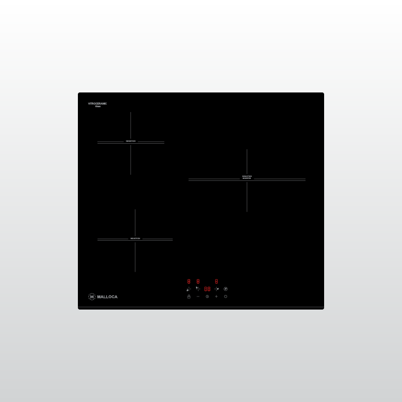 BẾP KÍNH ÂM TỪ 3 MALLOCA MH-5903 IN - mh 5903 in 1