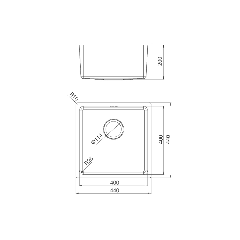 CHẬU RỬA CHÉN MALLOCA MS 6044 - ms 6044 1