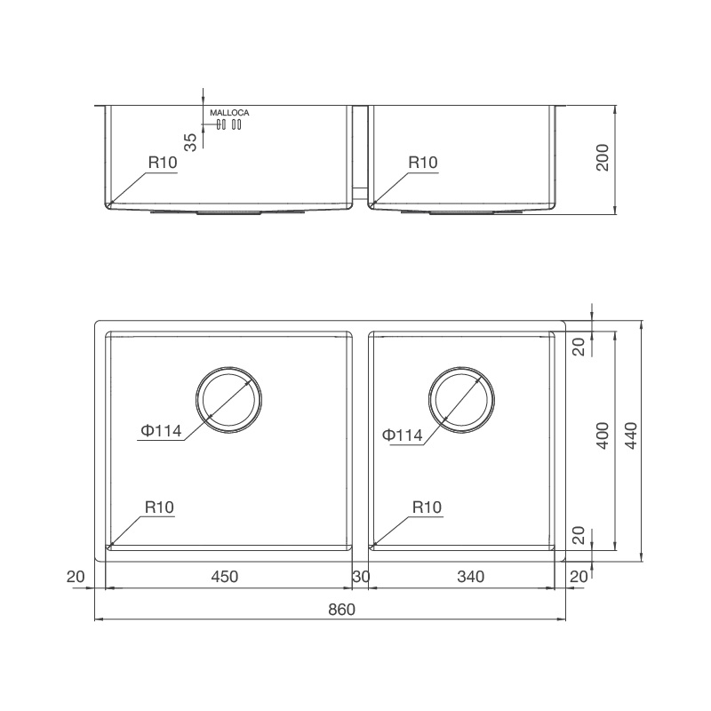 Chậu rửa chén bán thủ công MS 6065 - ms 6065