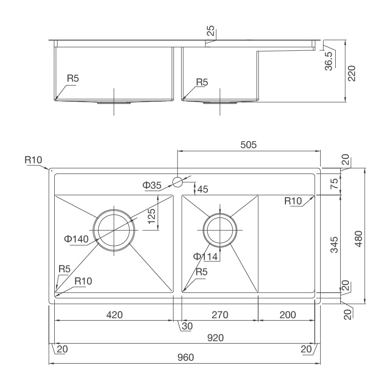 Chậu Rửa Chén MS 6305 - ms 6305