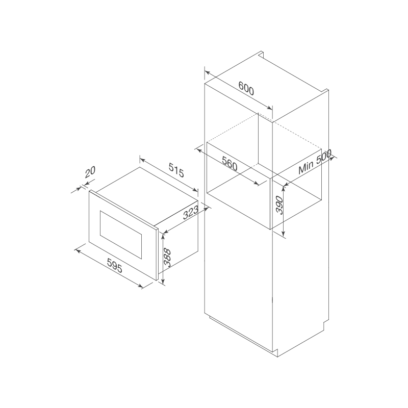 LÒ VI SÓNG ÂM TỦ MALLOCA MW-820B - mw 820b
