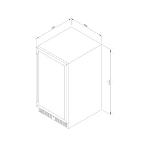 TỦ BẢO QUẢN RƯỢU VANG ÂM TỦ/ ĐỘC LẬP MALLOCA MWC-180BG - mwc 180bg upt7