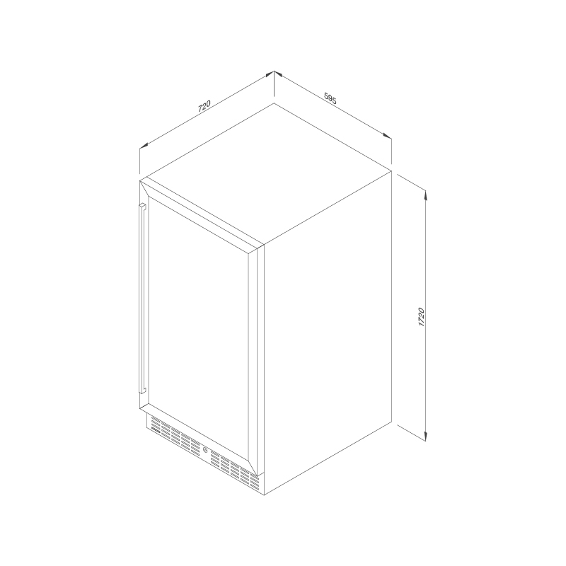 TỦ BẢO QUẢN RƯỢU VANG ÂM TỦ/ ĐỘC LẬP MALLOCA MWC-180BG - mwc 180bg upt7