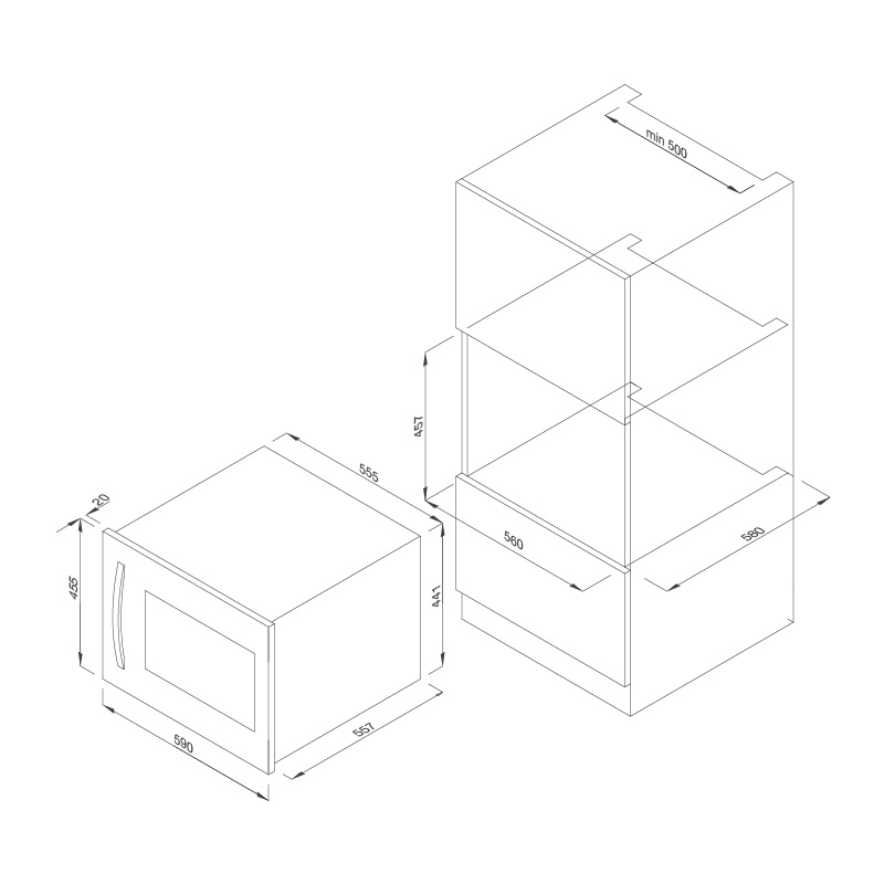 Tủ bảo quản rượu âm tủ MWC-22G - mwc 22g mwc 22s 1