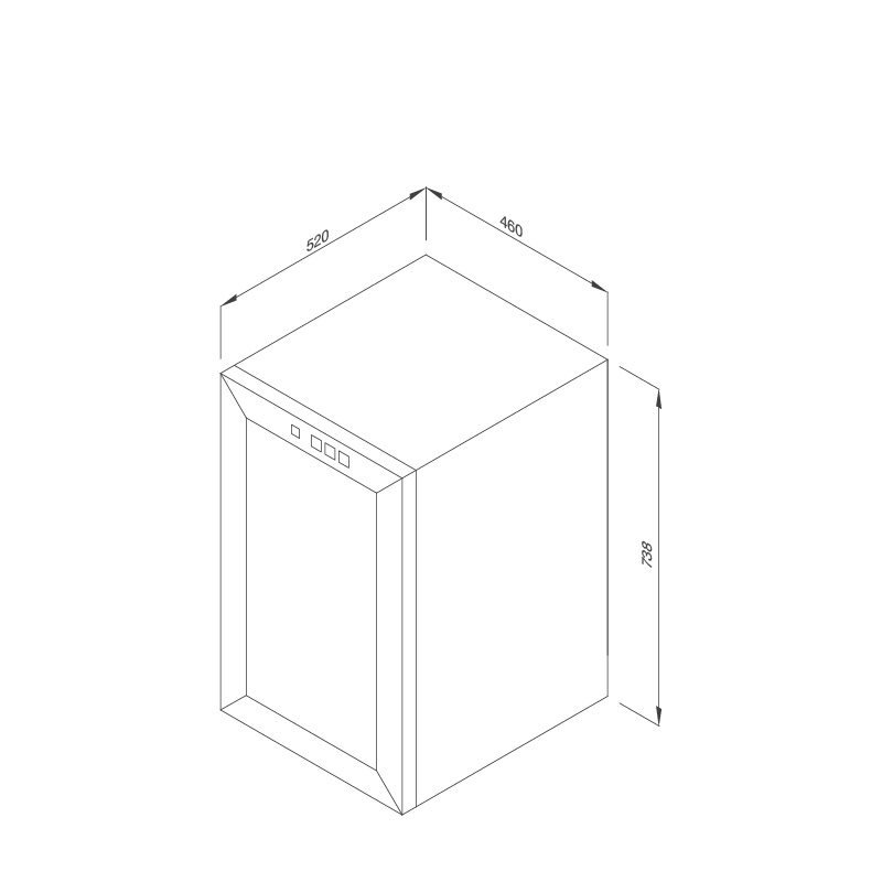 Tủ bảo quản rượu vang đứng độc lập MWC-65B - mwc 65b