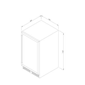 Tủ bảo quản rượu đứng độc lập MWC-89S