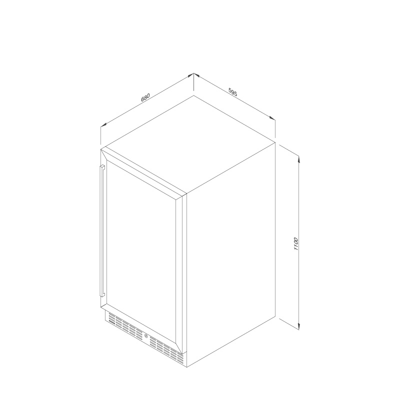Tủ bảo quản rượu đứng độc lập MWC-89S