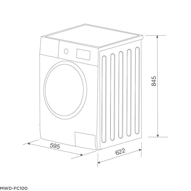 Máy giặt kết hợp sấy MWD-FC100 - mwd fc100