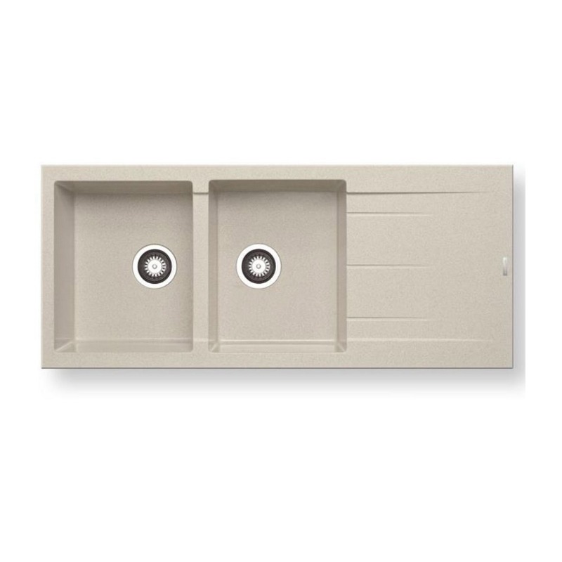 Chậu rửa đá Bosch PYRAGRANITE ALAZIA (116X50) 2B 1D