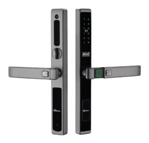 Khóa vân taycửa nhôm Demax SL688 AG chống nước IP56, chốt trong an toàn - Của Đức