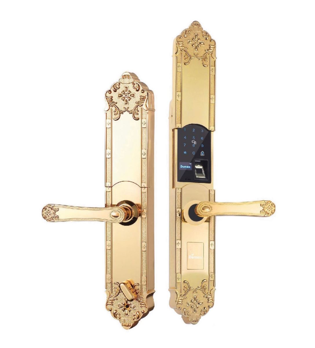 KHÓA VÂN TAY ĐẠI SẢNH APP WIFI DEMAX SL8192 MẠ ĐỒNG VÀNG - sl819 gold 1