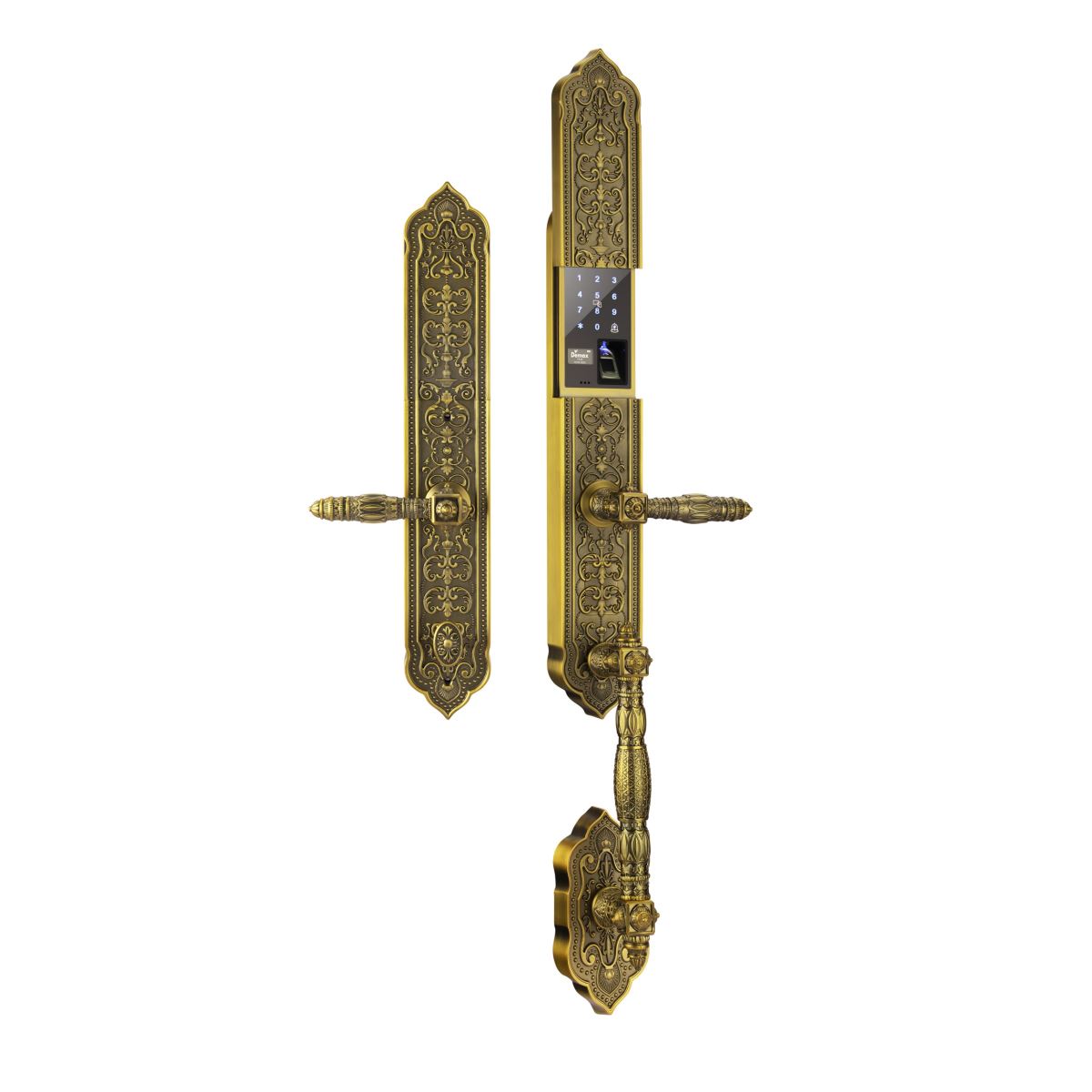 KHÓA CỬA VÂN TAY APP WIFI DEMAX SL888 GB BRASS ĐÚC ĐỒNG NGUYÊN CHẤT
