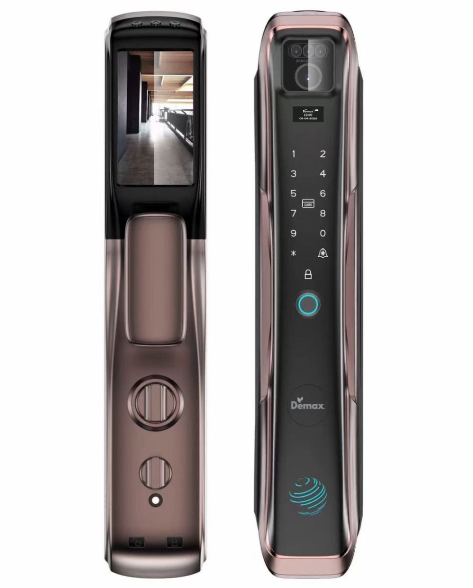 KHÓA CỬA NHẬN DIỆN FACE ID APP WIFI DEMAX SL918 PB  - sl918pb 1
