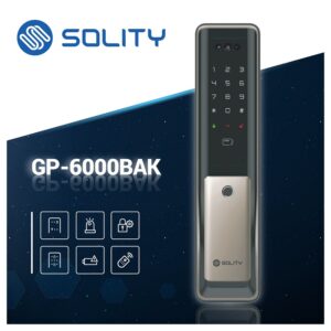 Khóa cửa vân tay Solity GP-6000BAK Face ID Của Hàn Quốc - solity gp 6000bak