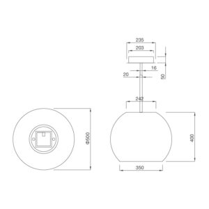 Máy hút khử mùi đảo Sphera chrome-I001C - sphera white i001w sphera chrome i001c