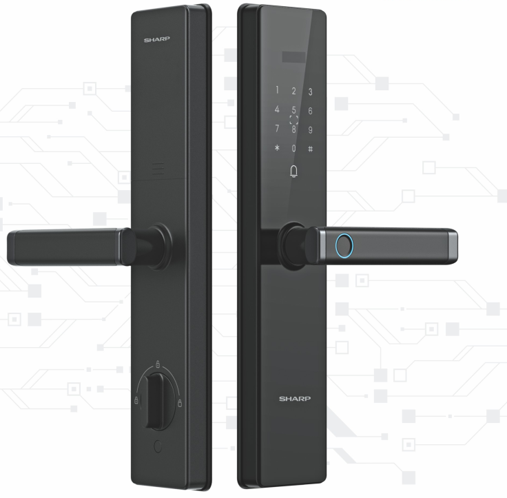 Khoá cửa thông minh Sharp T2-B Black App wifi - t2b 1