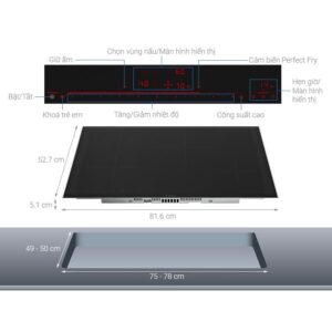 Bếp từ Bosch PIE875DC1E Seri 8 - thong so bep tu bosch pie875dc1e