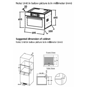 LÒ HẤP KẾT HỢP NƯỚNG KAFF KF-ST56LXR - thong so lo nc6b0c6a1ng ket hop hap kaff 650x650 1 1