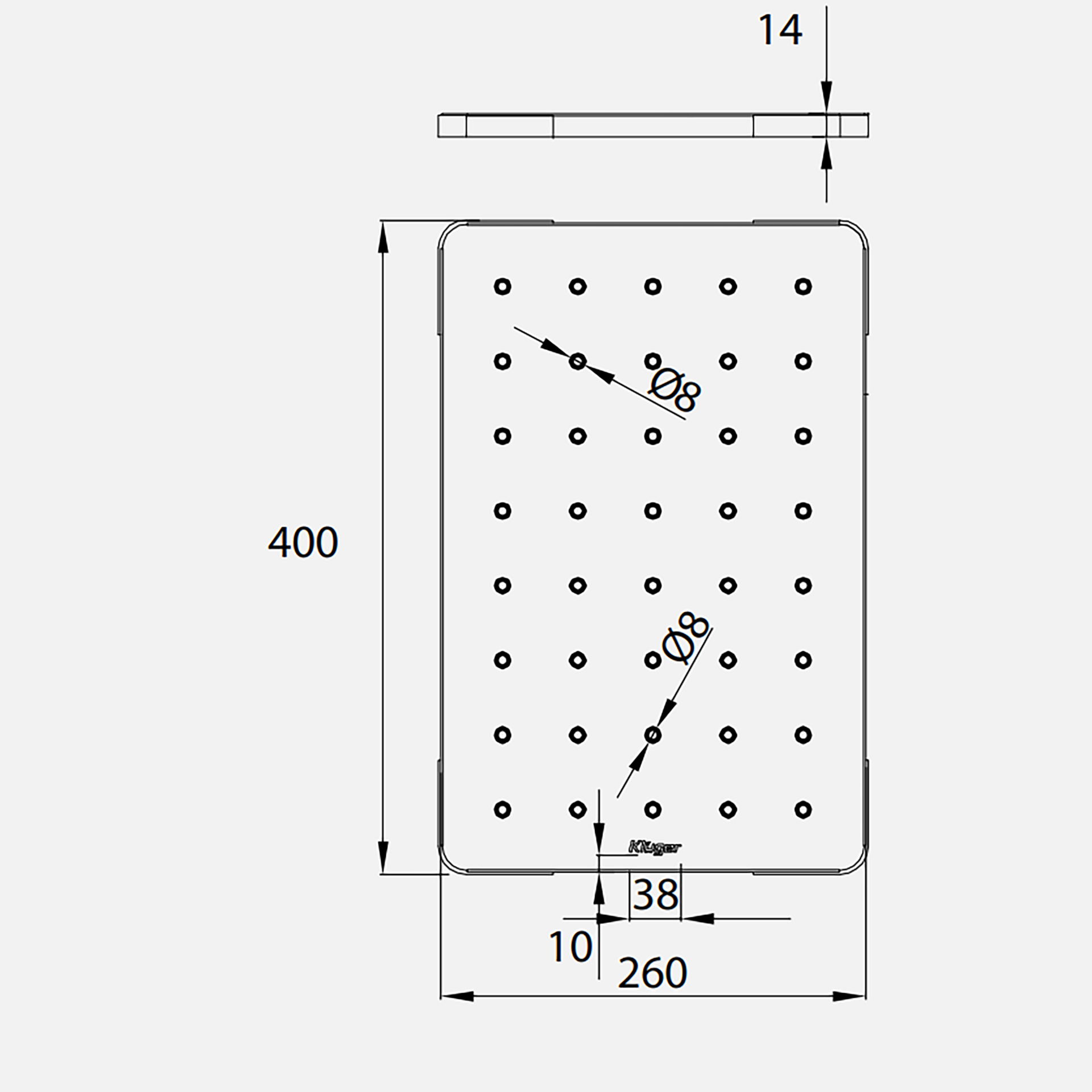 THỚT INOX KLUGER KCB 131FS - thot inox kluger kcb 131fs kt