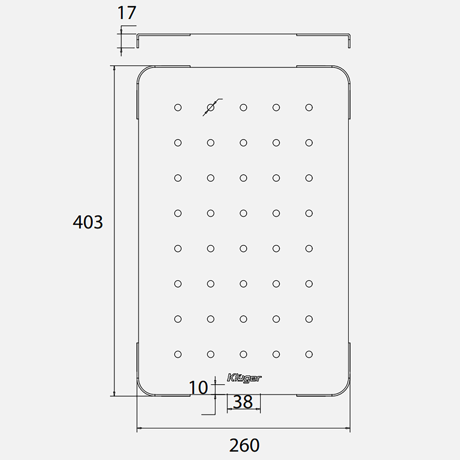 THỚT INOX KLUGER KCB 132FS - thot inox kluger kcb 132fs kt