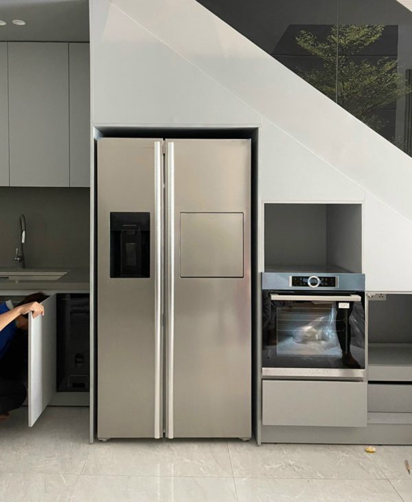 TỦ LẠNH SIDE BY SIDE KAFF KF-BCD606MBR