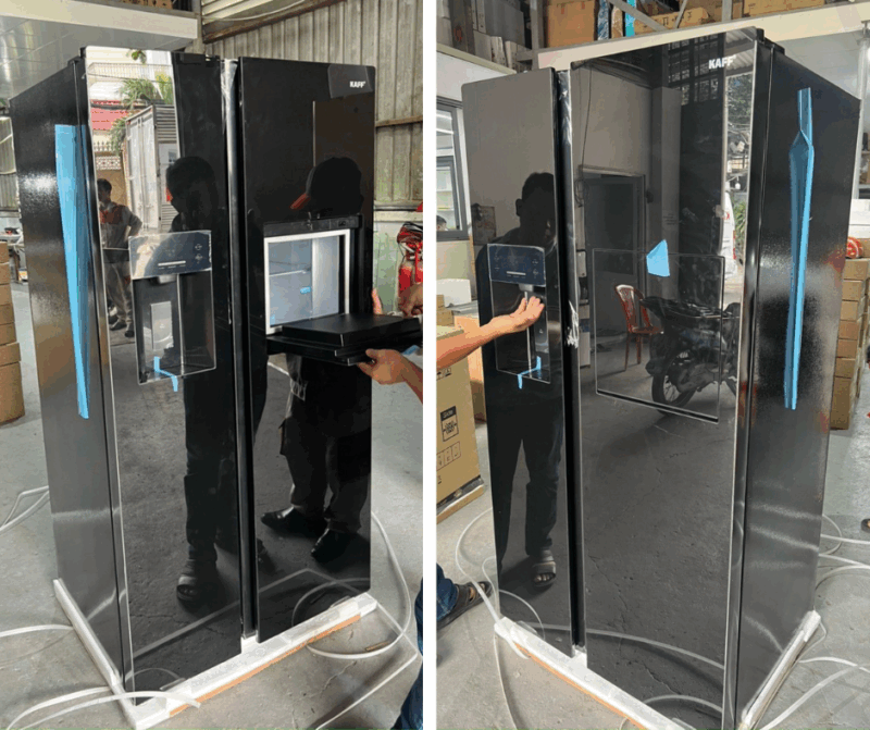 TỦ LẠNH SIDE BY SIDE KAFF KF-BCD606WHIT