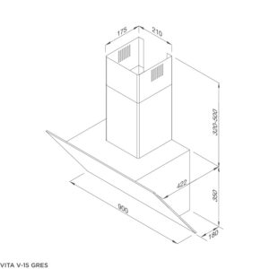 MÁY HÚT KHÓI KẾT HỢP KHỬ MÙI MALLOCA VITO V-15 GRES - vita v 15 gres