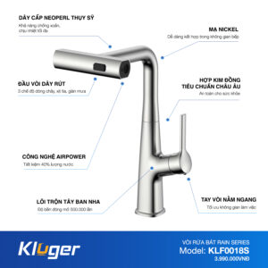 VÒI RỬA CHÉN KLUGER KLF0018S - voi bep kluger klf0018s