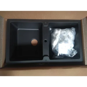 CHẬU GRANSTONE HAFELE HS19-GEN2S90 MÀU ĐEN 570.36.300 - voi chau rua chen hafele galba hs gd8650 hsgd8650 3