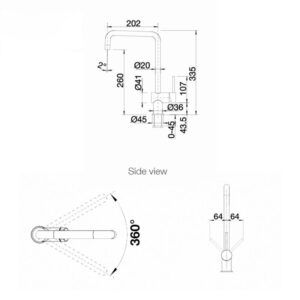 Vòi rửa bát Blanco FINESS Chrome - voi rua bat blanco finess chrome 2
