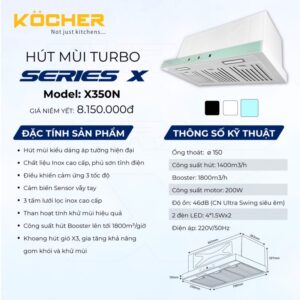MÁY HÚT MÙI ÂM TỦ KOCHER TURBO SERIES X MODEL X-350N - z5530830563612 6c7931471d94322740eaf8ad5b08f2e6