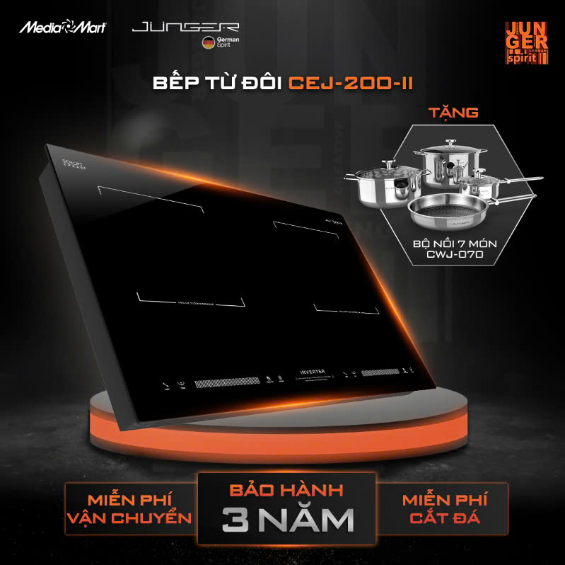 BẾP TỪ ĐÔI JUNGER CEJ-200-II