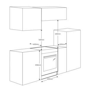 BẾP GAS KẾT HỢP LÒ NƯỚNG ELECTROLUX LKM620000X ULTIMATETASTE 500 - 54L - 0019200 bep gas ket hop lo nuong electrolux lkm620000x