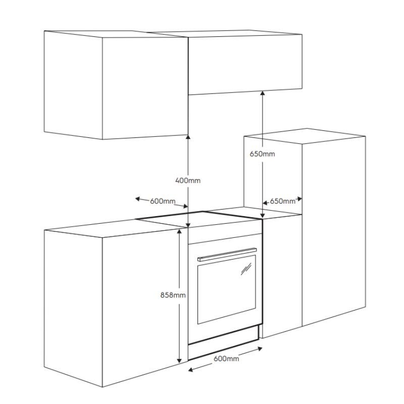 BẾP GAS KẾT HỢP LÒ NƯỚNG ELECTROLUX LKM620000X ULTIMATETASTE 500 - 54L