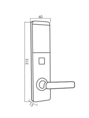 KHÓA ĐIỆN TỬ KHÁCH SẠN KASSLER KL 393 BLACK - 11 7