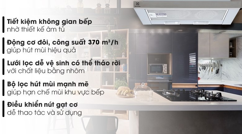 MÁY HÚT MÙI TÍCH HỢP ELECTROLUX LFP316S BẰNG THÉP 60CM - 11e6a6ac3c8f4180b9d124a5956e8ad4