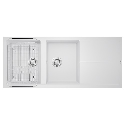 CHẬU RỬA BÁT KONOX GRANITE SINK LIVELLO SMART 1160 BLACK - 16835 livello smart 1160 ws