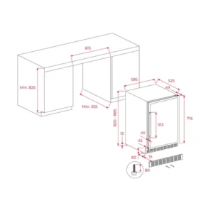 TỦ RƯỢU TEKA RVU 20046 GBK 113600008 - 17 4