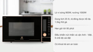 LÒ VI SÓNG ELECTROLUX ROSEGOLD KÈM CHỨC NĂNG NƯỚNG 25L EMG25D89GGP - 181021 0427290