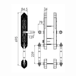KHOÁ VÂN TAY KASSLER KL 939 F GOLD FACE ID - 2 6