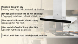 MÁY HÚT MÙI ELECTROLUX LFT769X BẰNG THÉP KHÔNG GỈ - 220721 0938498