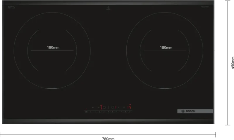 BẾP TỪ ĐÔI BOSCH PPI8256XVN SERI 8 MODEL 2025 3500W | VIỀN ĐEN - 23000619 PPI8256XVN PGA6 def