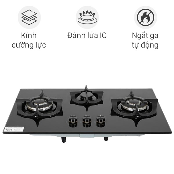 BẾP GA ÂM ELECTROLUX 80CM EHG8321BC ULTIMATETASTE 300 3 VÙNG NẤU