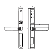 KHÓA VÂN TAY CỬA NHÔM KASSLER KL 599 LX GRAY APP - 3 1