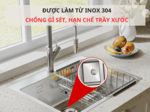 CHẬU RỬA BÁT KONOX TURKEY SINK VIGO 8644 - 3.Chau rua bat KONOX Vigo 8644