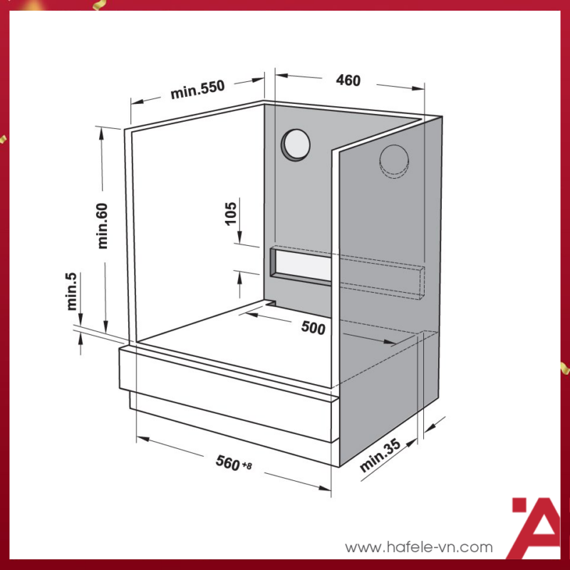 LÒ NƯỚNG ÂM TỦ HAFELE HO-8T72A (538.01.421) - 322
