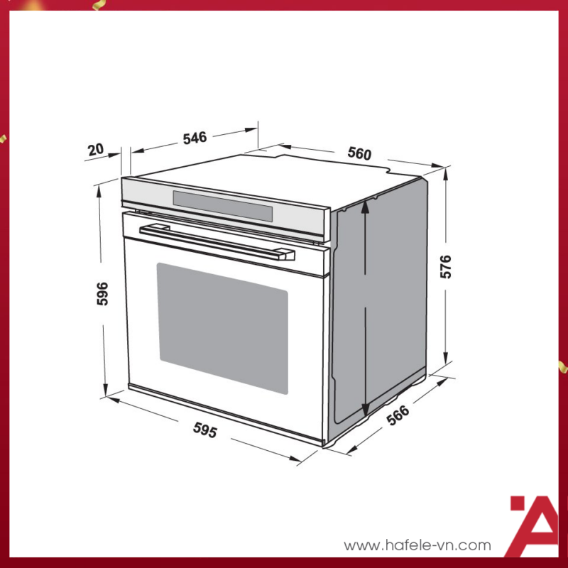LÒ NƯỚNG ÂM TỦ HAFELE HO-8T72A (538.01.421) - 3222