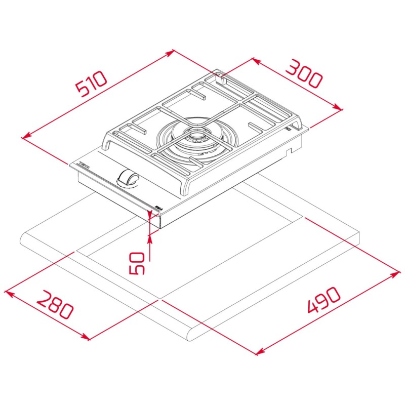 BẾP GA TEKA COCINA GZC 31339 XBD BK 112570181 - 33